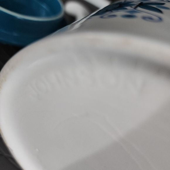 Vintage Engadine Coffee Tea Pot by JOHNSON BROTHERS England MCM 1974-78 Art Deco - Picture 10 of 11